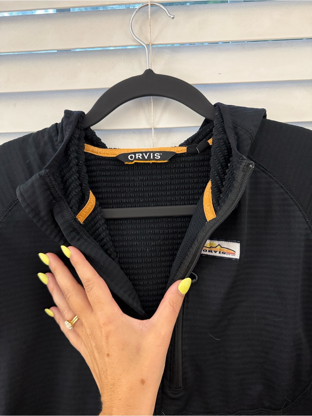 Orvis Black Performance Jacket with Gold Trim
